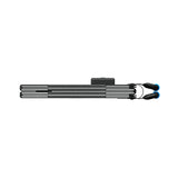 BLUETTI SORA-60 portable solar panel folded flat for carrying, seen from above with its blue handle grips