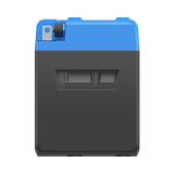 Opposite side of the BLUETTI B1210 deep-cycle battery with the recessed carry handle and the terminal at the top corner