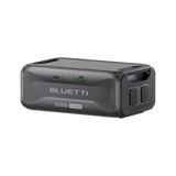 BLUETTI B300K expansion battery, side view showing the twin expansion port covers