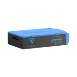 BLUETTI B4810 deep-cycle battery, three-quarter view showing the recessed carry handle in the case side and the 51.2V 100Ah label