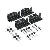 EcoFlow rigid solar panel mounting feet set of 4 black aluminium roof brackets