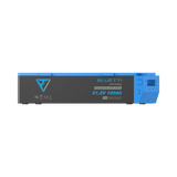 BLUETTI B4810 deep-cycle battery, right side view with the terminal housing at the end, labelled Self-Heating, LiFePO4, 51.2V 100Ah, IP65 Triple Protection