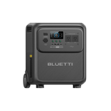 BLUETTI Elite 400 portable power station, front view: display, DC and PV input ports, two USB-C and two USB-A ports and two 230V AC outlets, labelled Elite 400 2600W 3840Wh