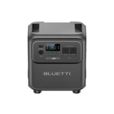 BLUETTI Elite 400 front view from slightly above, showing the recessed top carry handles and the full front panel