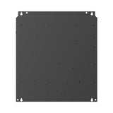 Rear mounting plate of the BLUETTI RV5 power hub with keyhole wall-mount slots at each corner
