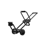Black hand truck on a white background