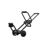 Black hand truck on a white background
