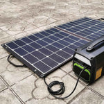 HB21 - iForway 60W Foldable Solar Panel setup