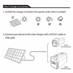 HB21 - iForway 60W Foldable Solar Panel how to connect